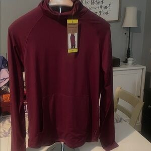 Spring Sale Markdown Eddie Bauer Women Burgundy Active L-23” Pit to Pit 17”